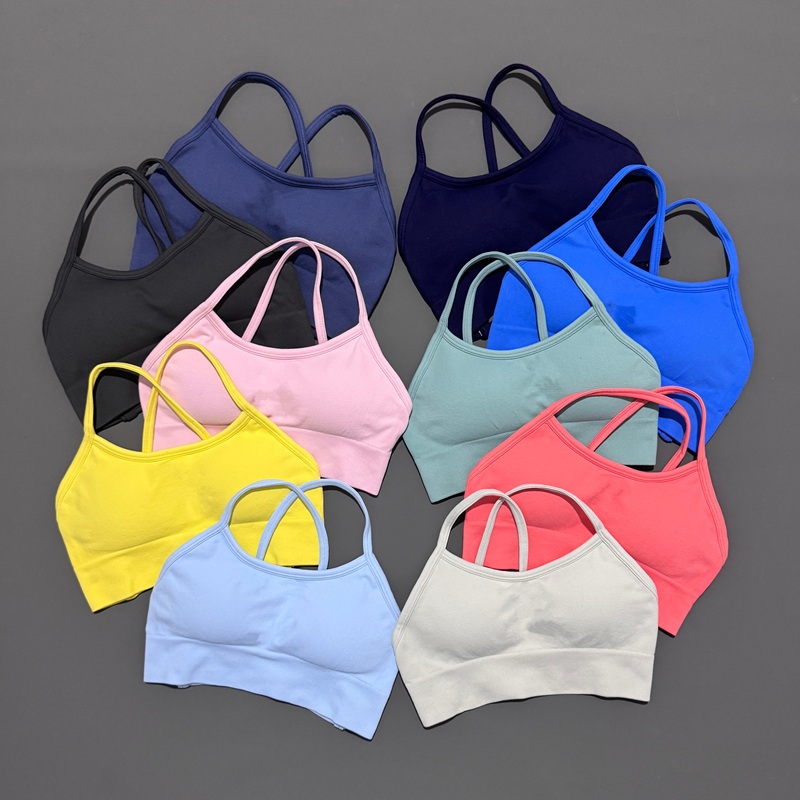 Sports Bra High Impact - Histello rückenfreier Sport-BH für Damen, nahtlos,
