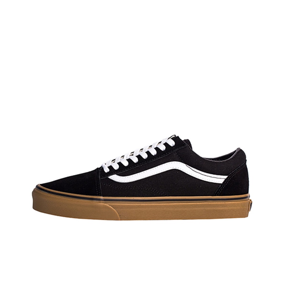 Vans Shoes Old Skool - Vans Old Skool Black Gum Lederabdeckung