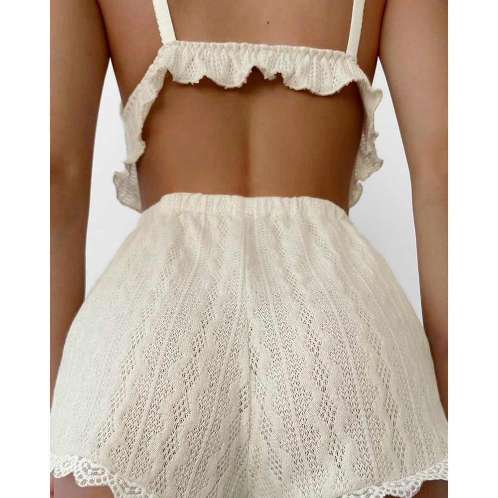 Cmi-Set mit Spitzenbesatz, Rüs – Cami Top Lace Bewertung und Preis