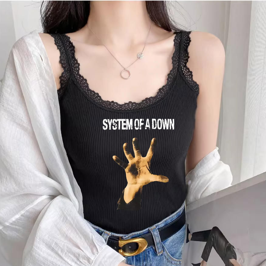 System of A Down T-Shirt Crop  – Cami Top Lace Bewertung und Preis